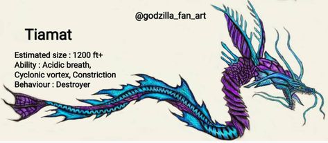 Godzilla And Mothra Tattoo, Titanus Tiamat, Tiamat Godzilla, Godzilla Tiamat, Mothra Concept Art, Godzilla Concept Art Design, Humanoid Dragon, Godzilla The King Of Monster, Kong Godzilla