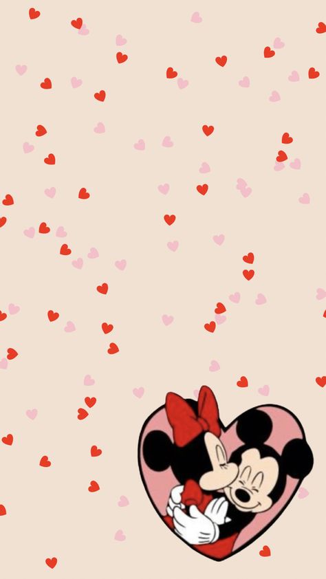 Valentines Wallpaper Disney, Valentines Day Lockscreen Disney, Disney Love Wallpaper Iphone, Mickey And Minnie Valentines Day, Disney Valentines Wallpaper, Valentines Disney, Disney Valentines Day Wallpaper, Valentines Lock Screen, Valentines Day Phone Wallpaper