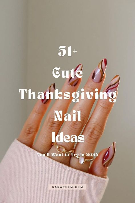 Looking for the perfect Thanksgiving nails? 🍂 Get inspired with these Thanksgiving nail ideas featuring gorgeous nail designs and nail art that are perfect for fall. Whether you love short, oval, square, or almond shapes, we’ve got simple, easy, and elegant options to match your style. From classy acrylics to trendy 2024 colors, these nail inspo ideas will have you feeling festive and chic all season long. Explore the latest Thanksgiving trends and find the perfect mani to complete your look. French Thanksgiving Nails, Almond Nails Designs November, Subtle Thanksgiving Nails, Thanksgiving And Christmas Nails, Classy Thanksgiving Nails, Thanksgiving Nails Almond Shape, Cute Thanksgiving Nails Simple, Thanksgiving Almond Nails, Fall Oval Nails