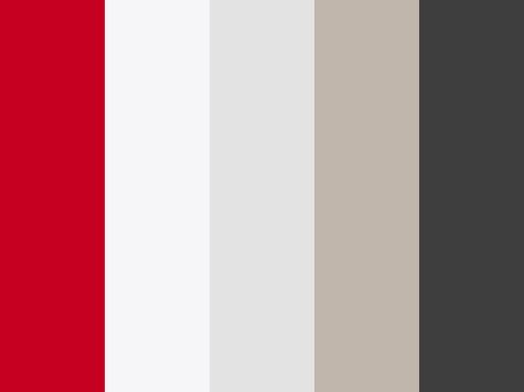 "Bright Red & Grey" by venturewebdesign red and grey, red colour Red And Grey Color Palette, Red Grey Color Palette, Color Palettes With Red, Website Colour Palette, Herringbone Tile Floors, Website Color Palette, Bedroom Colour Palette, Grey Palette, Red Color Schemes