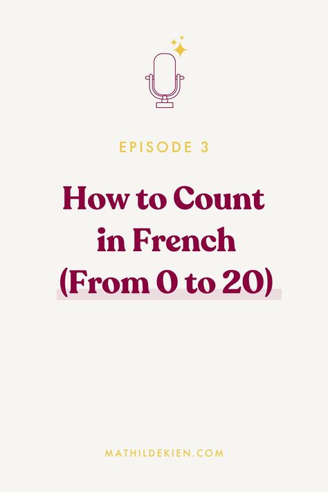 Fluent French, French Lessons For Beginners, French Vocab, French Numbers, French Course, French For Beginners, French Grammar, Classical Education, French Vocabulary