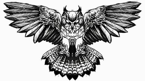 Owl Tattoo Design For Chest, Owl Back Tattoo Men, Owl Tattoo Design Chest, Nighthawk Tattoo, Owl Chest Tattoo Men, Owl Throat Tattoo, Owl Back Tattoo, Owl Tattoo Stencil, Owl Tattoo Back