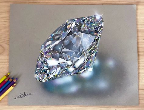 Colored Pencil Art Projects, Metal Drawing, Pencil Inspiration, Gcse Art Sketchbook, Sky Art Painting, Different Kinds Of Art, Diamond Drawing, Art Jewelry Design, Geometric Design Art