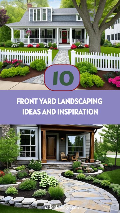 "Front Yard Landscaping Ideas and Inspiration" offers a wealth of creative strategies to enhance your home's curb appeal. Discover innovative ideas for transforming your front yard with stunning plant arrangements, eye-catching pathways, and stylish outdoor features. Whether you’re aiming for a lush garden, a sleek modern design, or a charming cottage look, this guide provides the inspiration you need to create a welcoming and visually striking entrance to your home. Driveway Landscaping Ideas, Garden Sitting Areas, Garden Tattoos, Small Front Yard Landscaping, Sustainable Landscaping, Garden Drawing, Driveway Landscaping, Home Exterior Makeover, Low Maintenance Landscaping