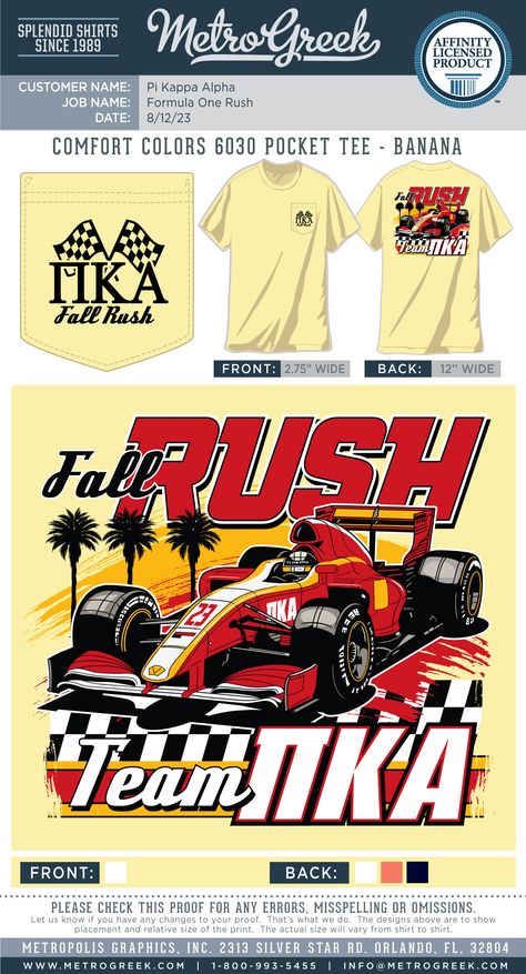 Brotherhood Retreat | Pi Kappa Alpha Shirt | Fraternity Rush Shirts | Pike | Metro Greek | Recruitment Shirts | Custom Greek Shirts | Fraternity Recruitment Shirt | Custom Greek Tees | Formula One Shirt | This illustration has been registered with the US Copyright Office. Frat Rush Themes, Fraternity Rush Themes, Frat Rush Shirts, Gameday Banner, Frat Shirts, Fraternity Recruitment, Fraternity Shirt Design, Fraternity Rush Shirts, Greek Designs