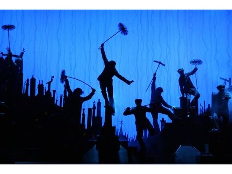 Mary Poppins Broadway, Mary Poppins Musical, Mary Poppins Movie, Silhouette Disney, Theatre Shows, Chimney Sweep, Film Disney, Disney Fantasy, Theatre Life