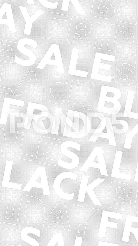 Vertical 4K Animated Video. Loop Animation. White Text Black Friday Loop Animation, Black Friday Ad, Video Production, Stock Video, Stock Footage, Animated Gif, Black Friday, White, Black