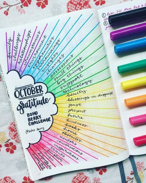 15 Rainbow Themed Bullet Journal Ideas That Will Inspire You To Use More Color Halloween Bucket List, Weekly Log, خريطة ذهنية, Bullet Journal Page, Bullet Journal 2020, Bullet Journal Ideas, Self Care Bullet Journal, Bullet Journal Mood, Bullet Journal Notebook