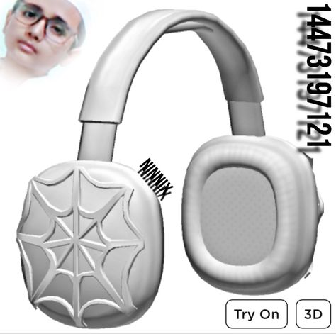 Brookhaven Codes Headphones, Berry Avenue Codes Headphones, Roblox Headphones Code, Roblox Code Accessories, Pastel Pink Icons:), 3d Spider, Brown Hair Roblox, Bloxburg Decals Codes Wallpaper, Bunny Watercolor