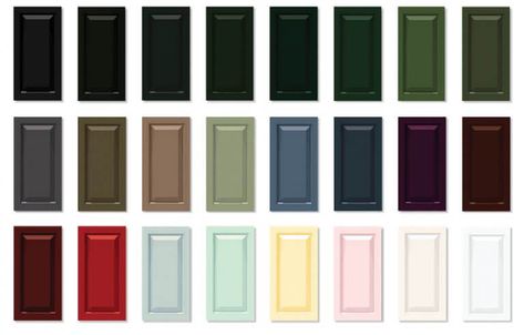 Your shutter's colors define your home's character and personality. Find the right color on our shutter color chart or send us a sample to custom-match! House Shutter Colors, Exterior Shutter Colors, Shutters Outdoor, Exterior Window Shutters, Garage Door Decorative Hardware, Shutter Styles, Green Siding, Window Shutters Exterior, Tan House