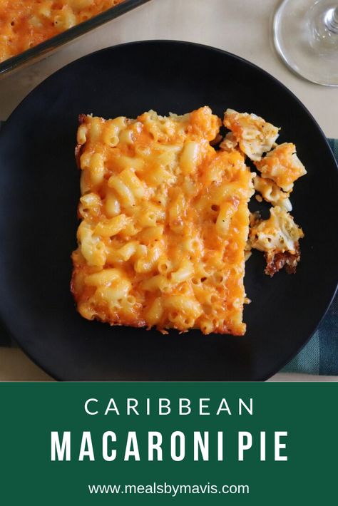 Jamaican Macaroni Pie, Barbados Macaroni Pie Recipe, Carribean Mac And Cheese, Caribbean Macaroni Pie, Trini Macaroni Pie Recipe, Macaroni Pie Barbados, Macaroni Pie Caribbean, Macaroni Pie Trinidadian, Caribbean Mac And Cheese