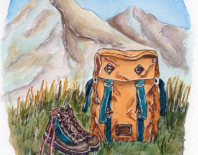 Check out new work on my @Behance profile: "backpack on a hike" http://be.net/gallery/115617929/backpack-on-a-hike Hiking Backpack Drawing, Backpack Painting, Backpack Drawing, Inktober 2024, Illustration Watercolor, Hiking Backpack, New Work, Work On, Art For Kids