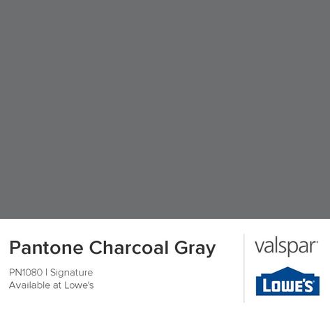 Pantone Charcoal Gray from Valspar Homemade Wood Floor Cleaner, Valspar Paint Colors, Wood Floor Cleaner, Valspar Paint, House Shutters, Perfect Paint Color, Exterior Paint Colors For House, Color Chip, Exterior Paint Colors