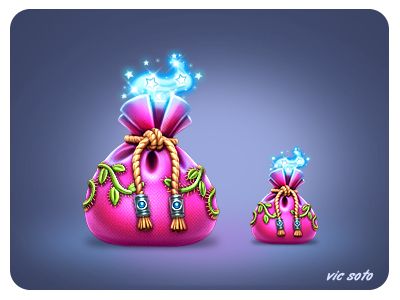 magic bag Magical Item, Fairy Pouch, Graphics Game, Magic Bag, Game Icons, Casino Promotion, I Love Games, 2d Game Art, Drawing Bag