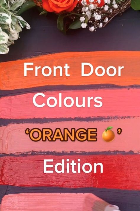 Our top 5 gorgeous orange front door shades Outdoor House Paint Colors, Front Door Colours, Orange Front Door, Orange Brick Houses, Outdoor House Paint, Orange Paint Colors, Orange Front Doors, Best Front Door Colors, Best Front Doors