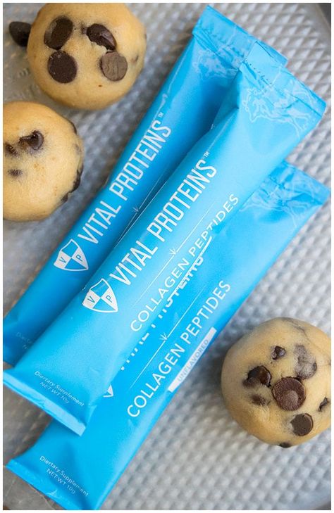 Vital Proteins Packets for Recipes Easy Chocolate Chip Cookie Dough, Mint Truffles, Chocolate Chip Cookie Dough Truffles, Easy Chocolate Chip Cookie, Eggless Cookie, Eggless Cookie Dough, Cookie Dough Truffles, Truffles Recipe, Easy Chocolate Chip Cookies