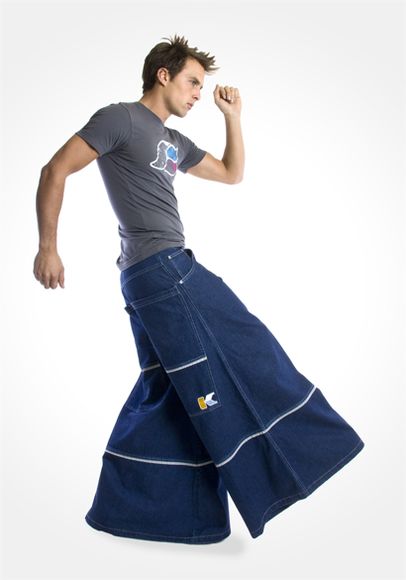 The brand JNCO Jeans represents a perfect example of a fashion brand that follows the PLC chart. Conceptualized in the late 80s, JNCO Jeans drew inspiration from the burgeoning skate and rave culture in America. The meteoric rise of the brand was seen in the mid 90s and was based off the iconic JNCO silhouette pictured above. In 1995, the brand reported profits of 35 million dollars. By 1998 the brand had quintupled profits reporting over 186 million dollars in sales. Phat Pants, Nineties Fashion, Rave Pants, Skater Pants, Jnco Jeans, Jeans Models, Double Denim, Pop Punk, Up Girl