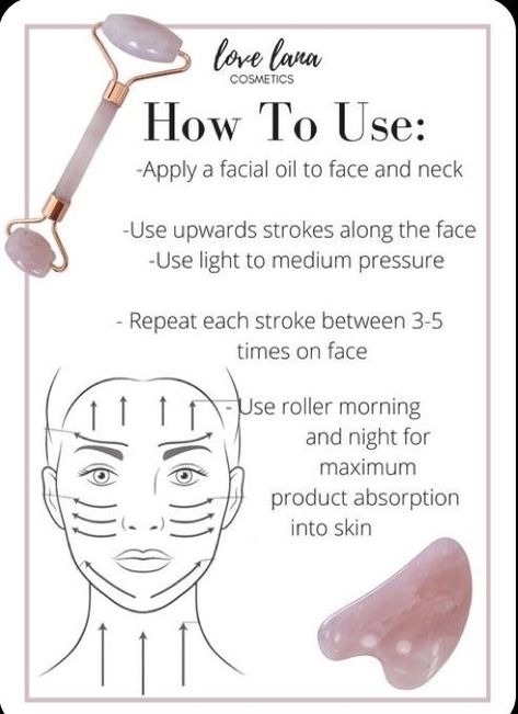 Face Tools Skin Care, Guasha Aesthetic, Facial Gua Sha, Rose Quartz Roller, Facial Routine Skincare, Quartz Roller, Facial Massage Routine, Facial Routines, Natural Face Skin Care