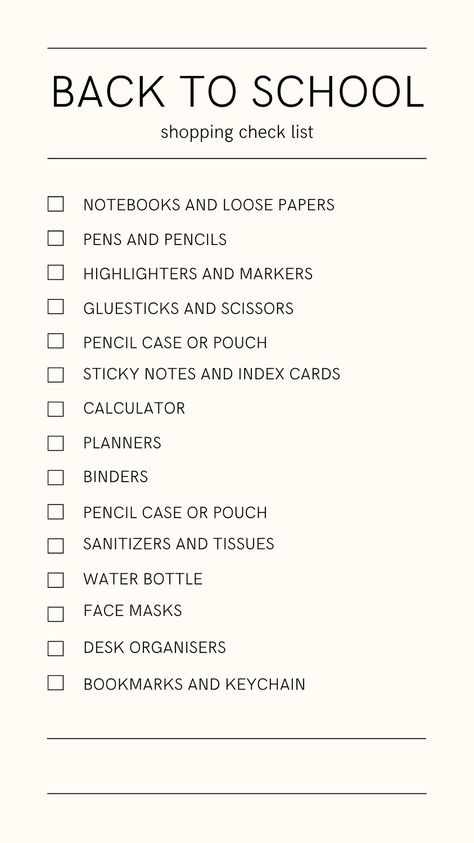 list of stationery items and school supplies 7th Grade Supply List, Junior School Supplies List, High School Supply List Sophomore, School Supply List 7th Grade, Freshman Year School Supplies List, Back To School Supplies List Middle School, List For School Supplies, Things For High School Supplies, Back To High School Supplies