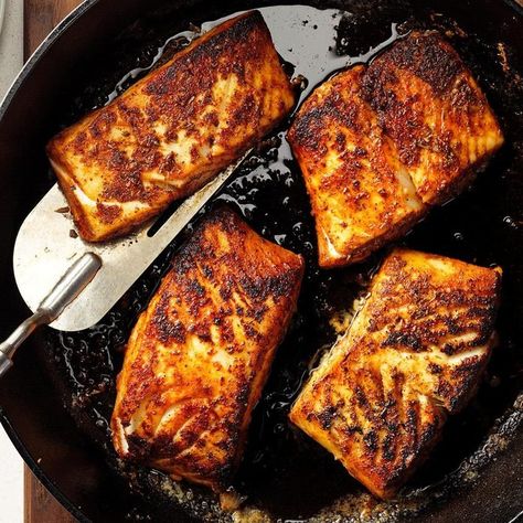 Blackened Halibut, Recipes For Spaghetti, Blackened Red Snapper, Halibut Recipe, Halibut Recipes, Iron Skillet Recipes, Cast Iron Skillet Recipes, Cast Iron Recipes, Red Snapper