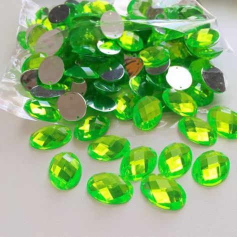 Acrylic Gems Archives - Shine Trim Resin Gems, Acrylic Gems, Gem Show, Green Oval, Clear Acrylic, Topaz, Gems, Trim, Gemstones