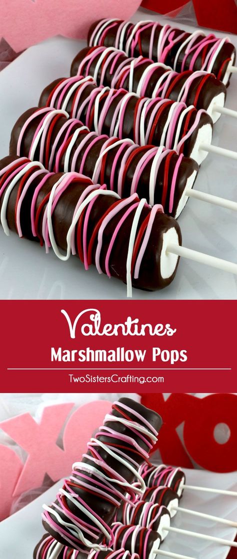 Valentines Marshmallow Pops, Valentines Healthy Snacks, Valentine's Desserts, Valentines Goodies, Chocolate San Valentin, Valentine's Candy, Snack Sani, February Activities, Valentines Kids