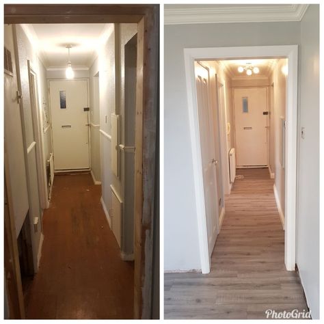 Council Flat Renovation, Council Flat Makeover, Council House Makeover, Council House Renovation, Flat Makeover, Council Flat, Makeover House, Hall Ways, Flat Renovation