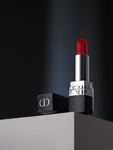 Dior lipstick luxury cosmetic product Dior Lipstick Photography, Lipstick Editorial Photography, Lipstick Product Photography, Lipstick Ad, Dior Lipstick, Rouge Lipstick, Black Lipstick, Photographer Advertising, Backdrop Design