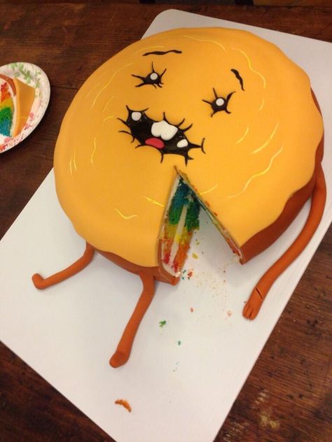 Adventure Time Cinnamon Bun cake by Randi Madden Party Time Meme, Adventure Time Birthday Party, Cinnamon Bun Cake, Adventure Time Cakes, Adventure Time Birthday, Adventure Time Parties, Bun Cake, Pastel Cupcakes, Funny Birthday Cakes