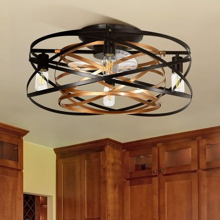 The Farmhouse Caged Ceiling Fans with Lights Remote Control combine industrial charm and farmhouse aesthetics, making them a perfect addition to any space. With their 22-inch Flush Mount Industrial Fan design, they are suitable for both indoor and outdoor use, adding a rustic, coastal touch to your living room, bedroom, kitchen, dining room, bathroom, or even outdoor areas. Featuring a caged ceiling fan light fixture and a socket fan compatible with 4 E26 bulbs, these fans provide ample lighting Kitchen Lighting Fixtures With Fan, Kitchen Ceiling Fan, Modern Oak Kitchen, Caged Ceiling Fan With Light, Industrial Farmhouse Lighting, Antique Ceiling Fans, Ceiling Fan Light Fixtures, Fan Light Fixtures, Kitchen Fan