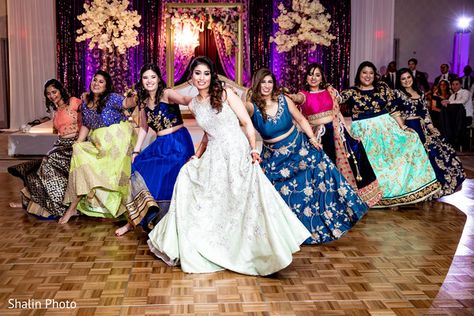 Upbeat Indian wedding dance performance scene. Bollywood Dance, Wedding Dance, Dance Performance, Dance Choreography, Dance Photos, Wedding Pics, Celebrity Weddings, Indian Wedding, Strapless Dress Formal