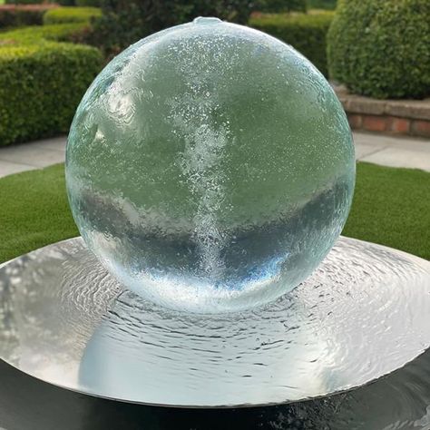 Vortex Water, Garden Fountains Outdoor, Gravel Walkway, Patio Fountain, Gravel Landscaping, Water Fountains Outdoor, Gazing Ball, Water Features In The Garden, Fountains Outdoor