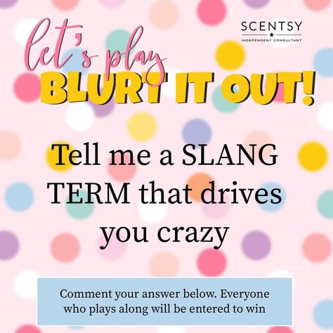 Friday Interactive Posts, Scentsy Friday, Pampered Chef Party Games, Virtual Party Games, Scentsy Post Ideas, Scentsy Facebook Party, Scentsy Recipes, Scentsy Games, Scentsy Facebook