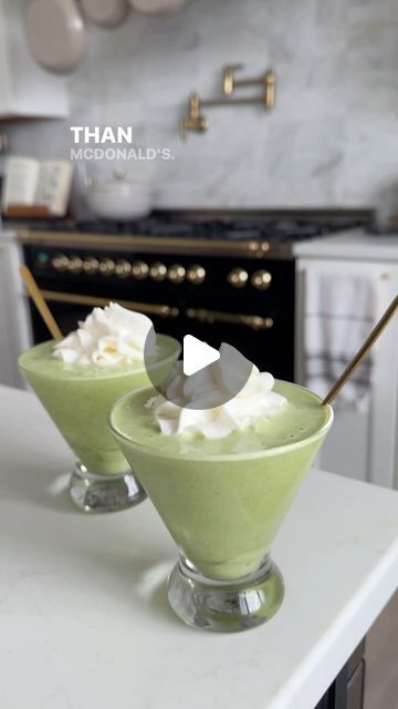 Erin Dittmer on Instagram: "🍀 healthy, homemade “shamrock shake” 💚 that’s even better than Mickey D’s in my (only slightly bias) opinion 😉
Follow @allinspiredwellness for more simple, tasty recipes! 🍨

My toddler and I love making this for “dessert” or as an afternoon snack - feel free to add a scoop of protein powder, hemp seeds, cashew butter, etc. to make it more of a filling meal rather than a snack (but it tastes closest to the real thing if made as stated in the video). Enjoy!

#shamrockshake #homemadefood #healthierrecipes #healthyhabits #toddlerfriendlyfood #toddlerfood #kidfriendlyfood #banana #spinach #milkshake" Homemade Shamrock Shake, Shamrock Shake, Irish Food, Beverage Recipes, Afternoon Snack, Cashew Butter, Irish Recipes, Filling Recipes, Healthy Homemade