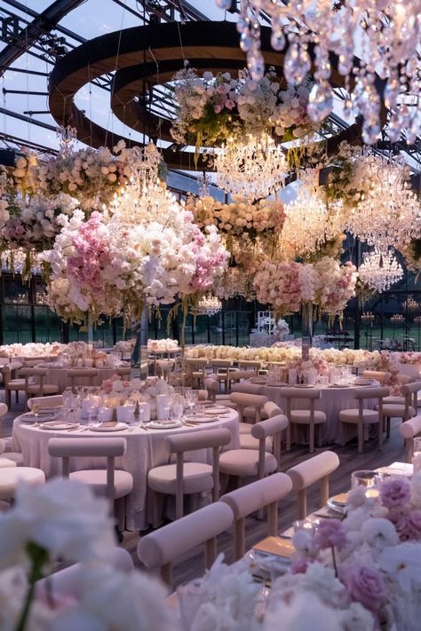 How Diane Khoury Has Paved the Way for Weddings Royalty Wedding Theme, Chandelier Wedding Decor, Dream Wedding Reception, Wedding Salon, Modern Wedding Venue, Wedding Entrance Decor, Wedding Dress Organza, Aisle Flowers, Dream Wedding Decorations