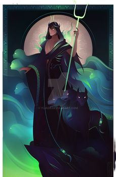 Yliade - Hobbyist, Digital Artist | DeviantArt Hades Greek Mythology, Greek Goddess Art, Greek Mythology Gods, Greek Gods And Goddesses, Greek And Roman Mythology, Greek Mythology Art, Hades And Persephone, 다크 판타지, Roman Mythology