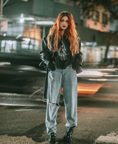 Winter Grunge, Chic Fall Fashion, Look Grunge, Fall Fashion Coats, Street Style Fall Outfits, Rock Outfits, Grunge Look, Mode Casual, Trendy Fall Outfits