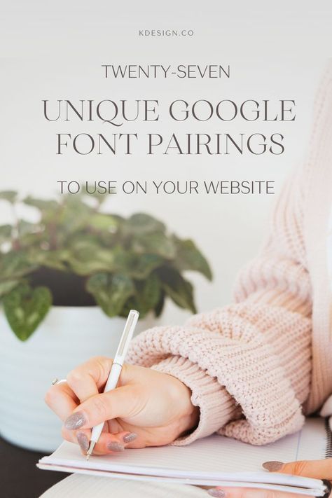 Look through 27 curated free google font pairings to use on your website. Choose from bolds and serifs, scripts and more. Google Fonts For Website, Font Pairing Branding, Free Google Fonts Pairing, Best Serif Fonts Free, Versailles Font Pairing, Elegant Google Font Pairings, Best Google Fonts For Website, Google Font Pairings Website, Free Fonts Pairings