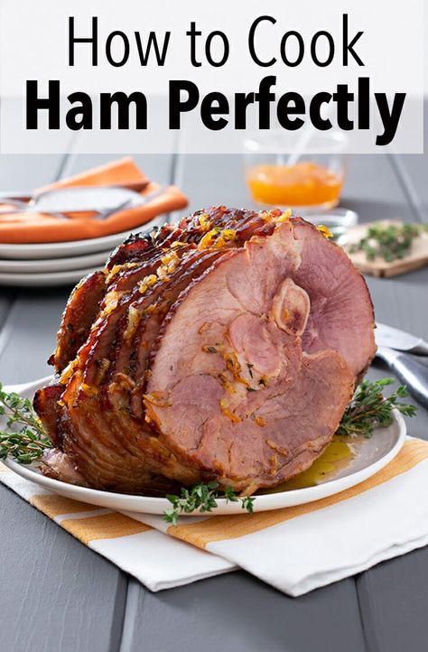 Holiday dinners are on the horizon, but you don't have to worry! A perfectly baked ham is simpler than you might think! #bakedham #ham #cooking #holidays #fallrecipes #winterrecipes #foodie #food #yum #nom #foodporn #delicious #homemade https://cookthestory.com/how-to-bake-ham-perfectly/ How To Bake Ham, Bake A Ham, Bake Ham, Bone In Ham, Ham In The Oven, Ham Recipes Baked, Whole Ham, Roasted Ham, Spiral Ham