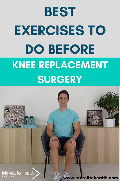 Best knee strengthening exercises to do before Knee replacement surgery with physiotherapist Mike Kutcher. Prehab Exercises For Knee Replacement, Pre Knee Surgery Exercises, Pre Op Knee Replacement Exercises, Exercise For Knee Replacement, Pre Knee Replacement Exercises, Exercises Before Knee Replacement, Exercises For Knee Replacement Patients, Preparing For Knee Replacement Surgery, Post Knee Replacement Exercises