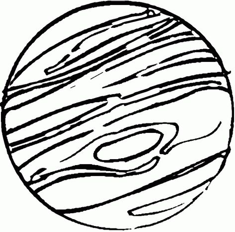 Jupiter Planeta, Planet Coloring Pages, Jupiter Planet, Printable Tattoos, Drops Of Jupiter, Planet Drawing, Sagittarius Tattoo, Coloring Page Free Printable, Kitty Coloring