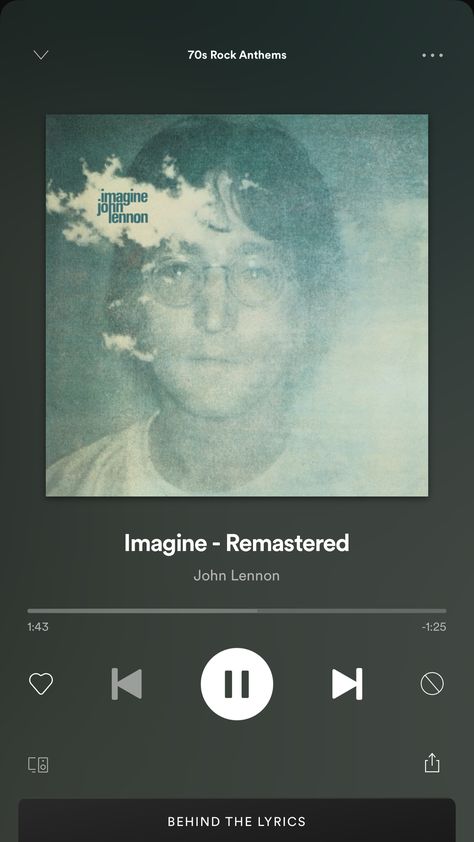 John Lennon Imagine John Lennon Lyrics, Mary Is Happy, Imagine Lyrics, Spotify Screenshot, John Lennon Lyrics, Jhon Lennon, Imagine Song, Imagine John Lennon, Iphone Wallpaper Pattern