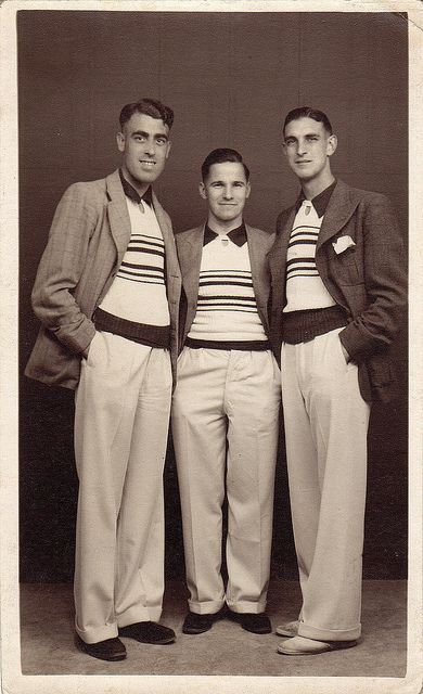 1930s men's sportswear Suits And Ties, 1930s Men, 1920s Mens Fashion, 1920s Men, Young Mens Fashion, 1930's Fashion, Fall Fashion Skirts, Americana Vintage, Boat Shirts