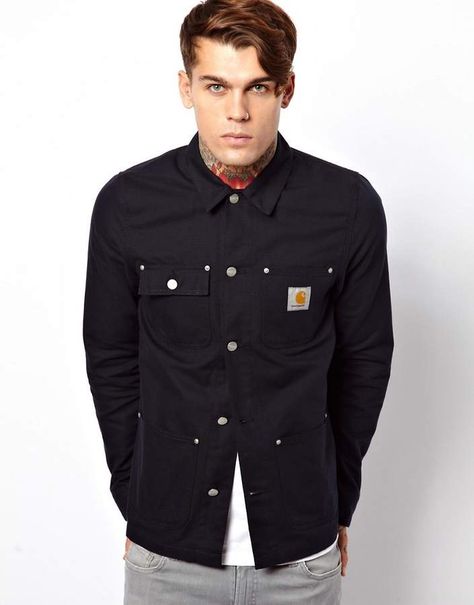 Carhartt WIP Carhartt Michigan Coat Carhartt Michigan Coat, Chef Uniform, Stephen James, Perfect Wardrobe, Carhartt Wip, Formal Attire, Latest Clothes, Stylish Men, Latest Fashion Clothes