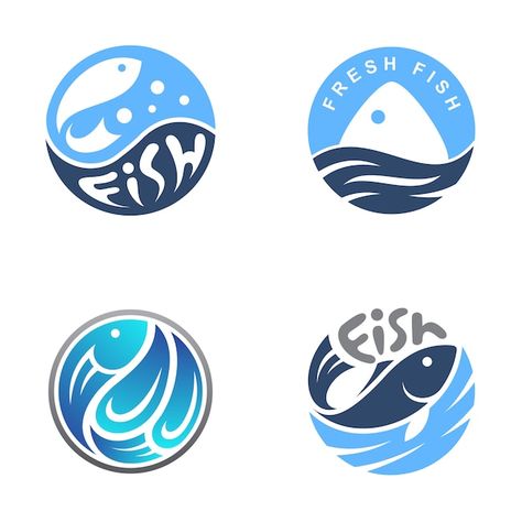 Fish Design Logo, Tournament Logo, Global Logo, Ice Logo, Delivery Logo, Identity Card Design, Clever Logo Design, Fishing Tournament, Sea Logo