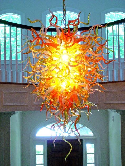 Chihuly Chandelier, Hand Blown Glass Chandelier, Glass Chandeliers, Blown Glass Chandelier, House Lighting, Box Creative, Dale Chihuly, Blown Glass Art, Chihuly