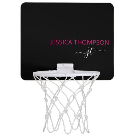 Modern Game Room, Mini Basketball Hoop, Peach Lemonade, Mini Basketball, Mini Basketballs, Modern Monogram, Basketball Hoops, Script Monogram, Bachelorette Party Gifts