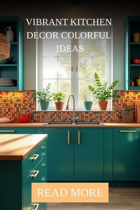 Vibrant Kitchen Decor Colorful Ideas Color Schemes Bright, Color Scheme Kitchen, Orange Kitchen Ideas, Scandinavian Decor Living Room, Eclectic Decor Bedroom, Vibrant Kitchen, Paint For Kitchen Walls, Colorful Backsplash, Colorful Kitchen Decor