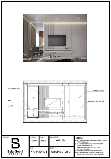 Tv Section Design, Interior Design Working Drawings, Furniture Details Drawing Tv Unit, Bedroom Detail Drawing, Interior Design Details Drawing, Tv Unit Detail Drawing, Interior Design Bedroom Drawing, Furniture Details Drawing, Interior Design Portfolio Layout