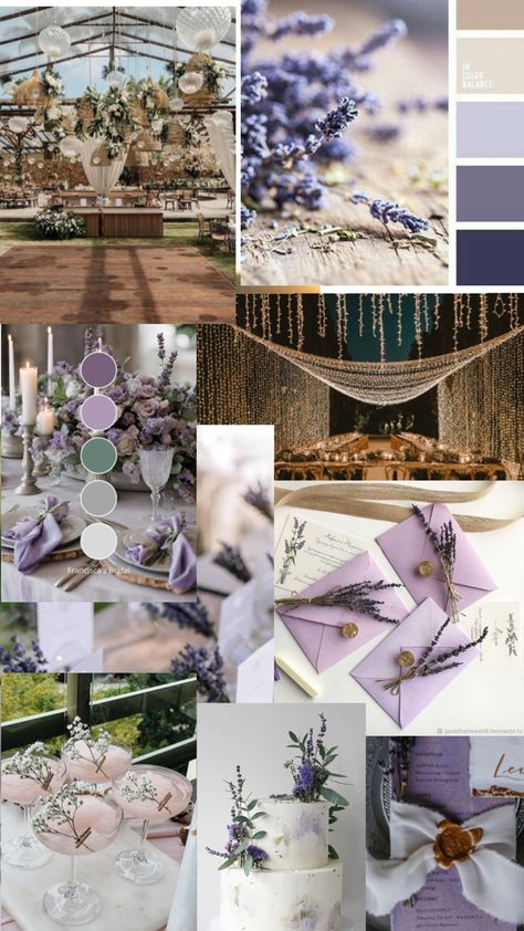 Wedding inspiration 05.07.2025 Lilac Outdoor Wedding, Lavender Sage And Gold Wedding, Lilac And Sage Wedding Cake, Lavender Haze Wedding, Lilac Purple Wedding Theme, Purple And Tan Wedding, Dusty Lilac Wedding, Dusty Lavender Wedding, Wedding Theme Color Schemes